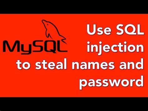 Sql Injection Hack Username Password