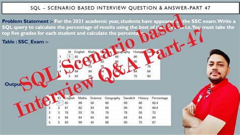 sql interview questions for 5 years experience with answers