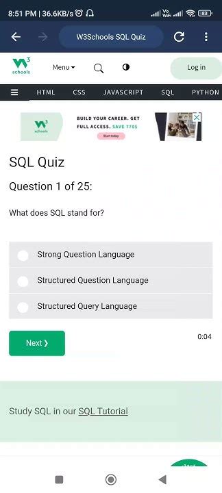 sql interview questions w3schools