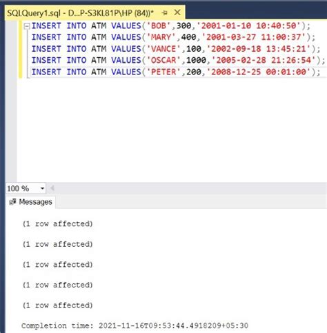sql select time between two dates