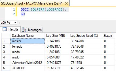 Sql Server Transaction Log Size Query