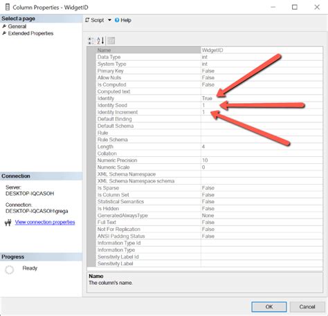 Sql Server View Identity Column