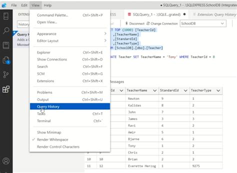 Sql Server View Recent Queries