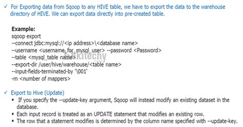 Sqoop Export Data From Hive