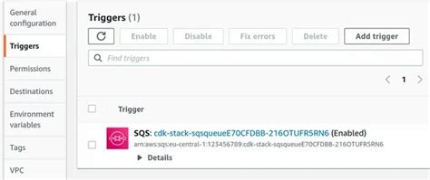 Sqs Queue Trigger Lambda Cdk