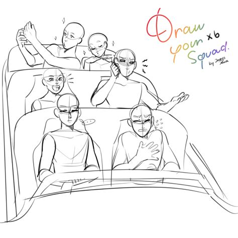 Draw the squad Draw the squad, Drawing poses, Drawings