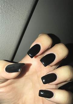 Square Black Acrylic Nails: The Ultimate Trend In 2023