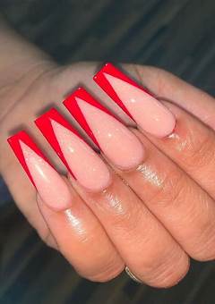Square Red Acrylic Nails: A Bold And Trendy Choice In 2023