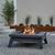 square wood burning fire pit