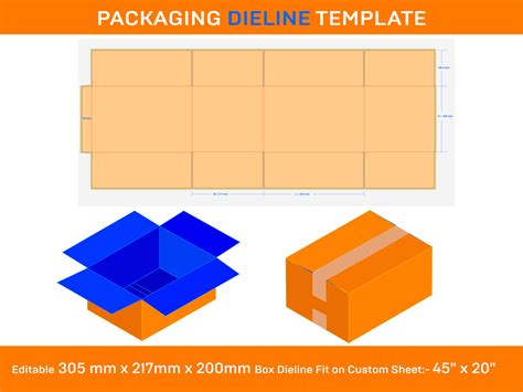 Square Carton Template Printable