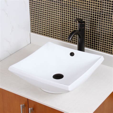 Square Ceramic Bathroom Sink