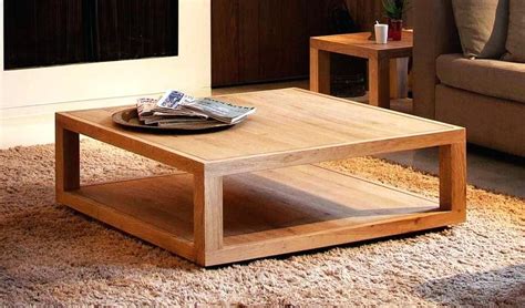 Square Coffee Table Light Wood