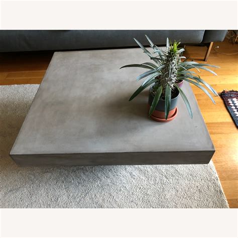 Square Concrete Coffee Table Cb2