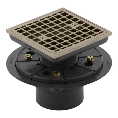 Square Design Tile In Shower Drain