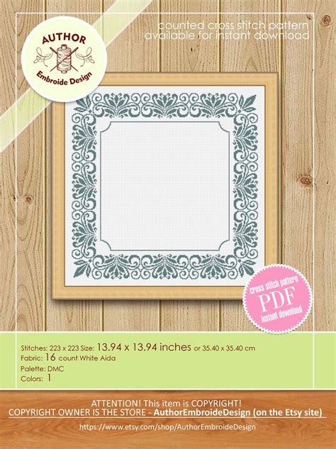 Square Frame For Cross Stitch