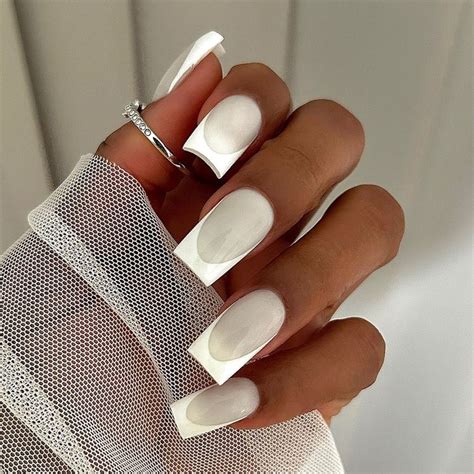 Square French Manicure