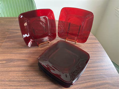 Square Glass Plate Set