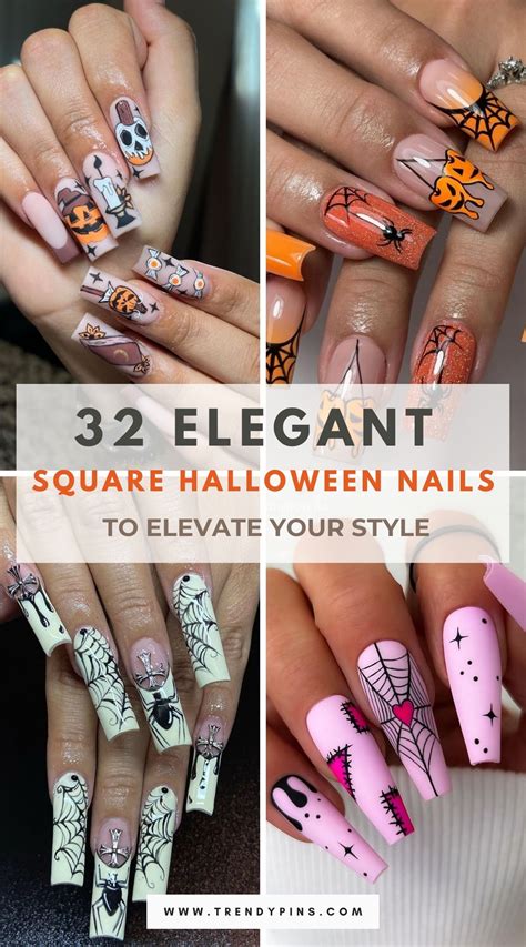square halloween nails