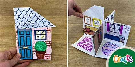 Square House 3D Printable Foldable