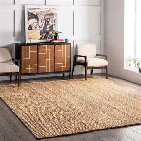 Square Jute Area Rug