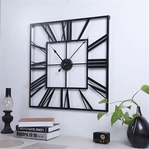 Square Metal Wall Clocks