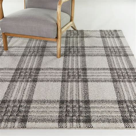 Square Plaid Rug