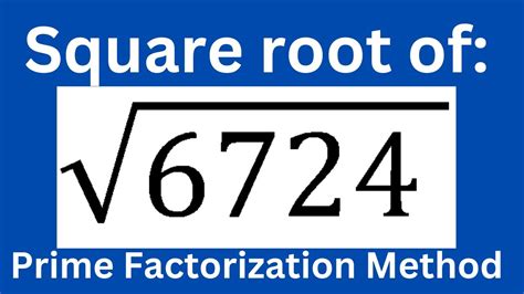 Square Root Of 6724