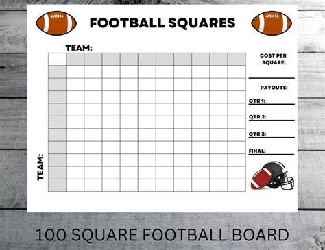 Square Score Borad Printable