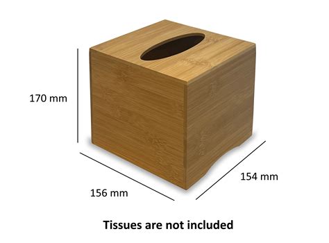 Square Tissue Box Dimensions