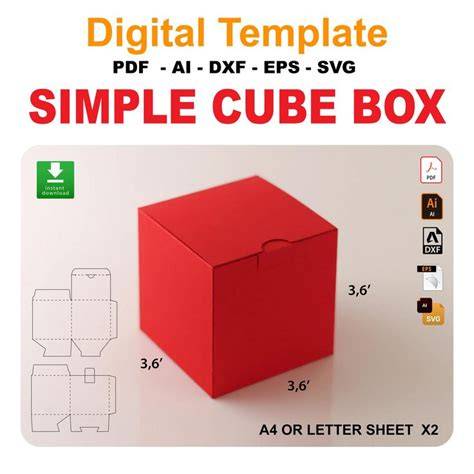 Download square-box-template-cube-box-template SVG