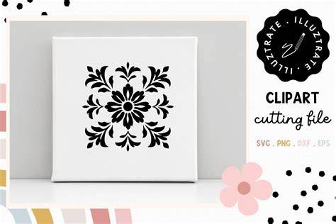 Download square-frames-with-a-floral-pattern-svg-7 SVG