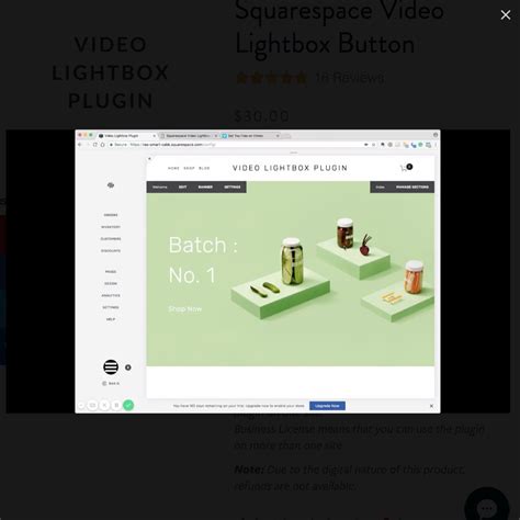 Squarespace Css Lightbox Button