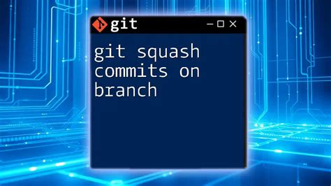 Squash Commits Git Command Line