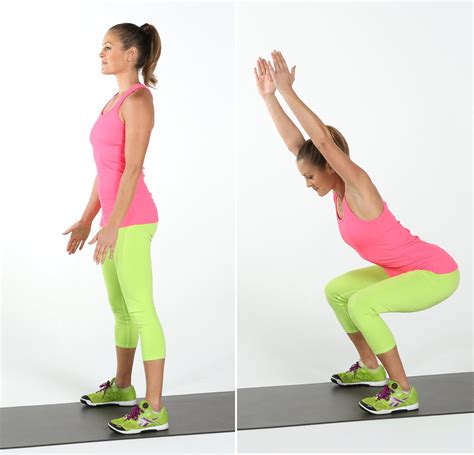 squat and reach exercise