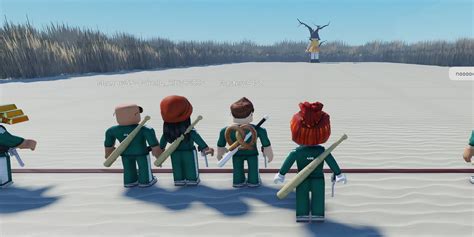 Gameplay Squid Game di Roblox menampilkan berbagai mini games menegangkan