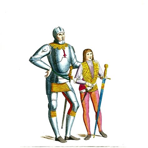 squire and knight in medieval times
