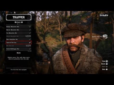 Squirrel Flat Cap Rdr2