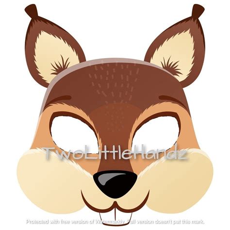Squirrel Mask Printable Template