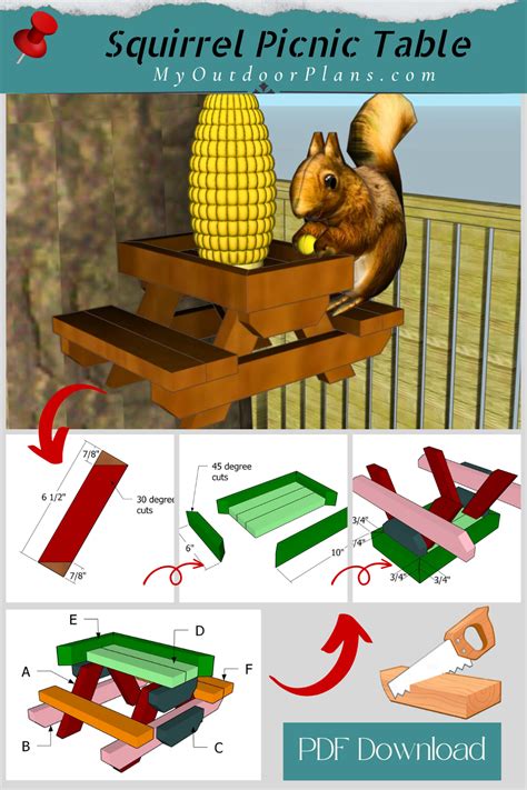 Squirrel Picnic Table Diy