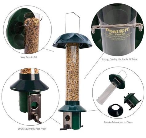 Squirrel Proof Bird Feeder Spring Loaded