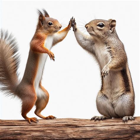 Squirrels Talking To Each Other