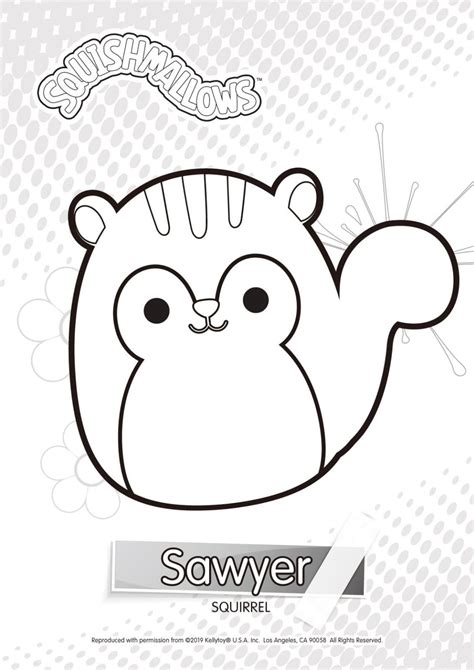 Halloween Squishmallows Grace Coloring Pages