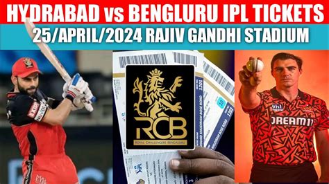 srh vs rcb 2024 tickets release date