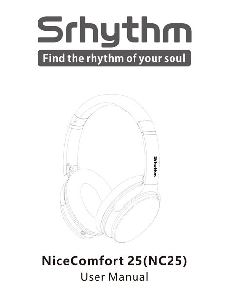 srhythm nc25 headphones manual