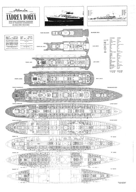 ss andrea doria blueprints