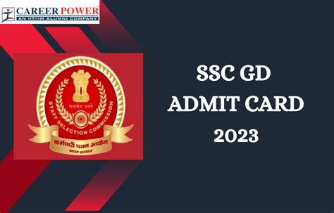 ssc gd admit card 2022 23