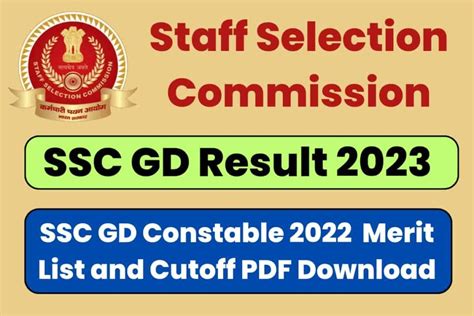ssc gd final result 2023 pdf