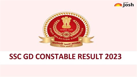 ssc gd result 2023 how to check