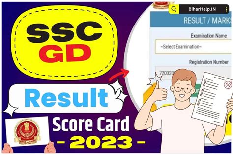ssc gd result 2023 score card