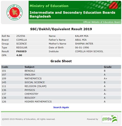ssc result 2015 published date